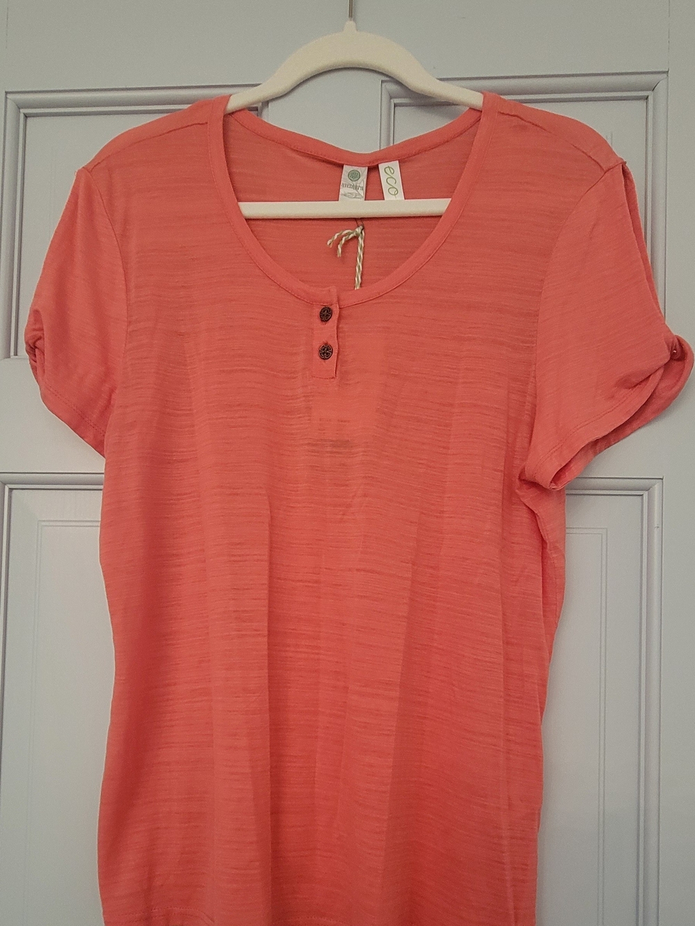 Aventura Coral Short Sleeve Henley Tee